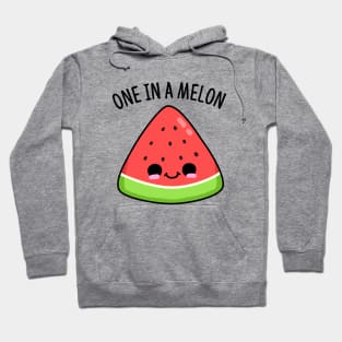 One In A Melon Cute Watermelon Pun Hoodie